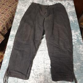 Рабочие ватные штаны, длина 100 см, полуобхват талии 48 см, СССР.