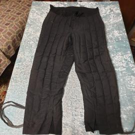 Рабочие ватные штаны, длина 95 см, полуобхват талии 48 см. Винтаж, СССР.