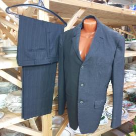Винтажный мужской костюм, пиджак длина 70 см, полуобх 57 см, брюки 107-50 см, СССР.