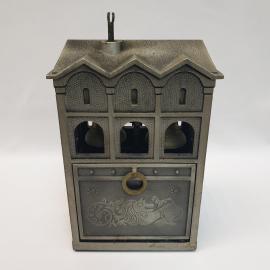 Музыкальная настольная сигаретница подсигарник- требует ремонта. Металл. Винтаж, СССР