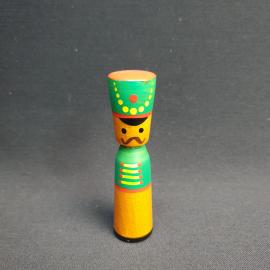 Флакон деревянный для духов Гусар 8 см. Винтаж, СССР.