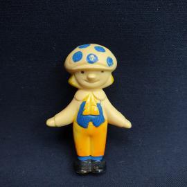 Мини игрушка Клоун 7х5 см, пластик. Винтаж, СССР.