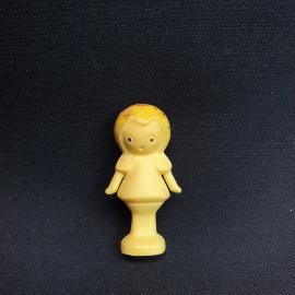 Мини игрушка Девочка Дюймовочка  5х3 см, пластик. Винтаж, СССР.
