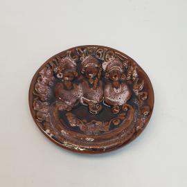 Панно керамическое СССР. Редкое, экспериментальный образец.Русский сувенир.Орловский завод керамики