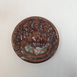 Панно керамическое СССР. Редкое, экспериментальный образец.Русский сувенир.Орловский завод керамики