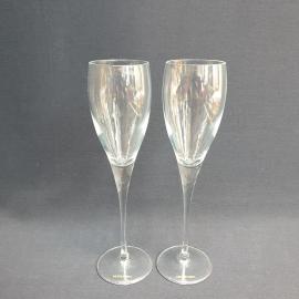 Пара бокалов 23 см, стекло, 150 мл. Винтаж.