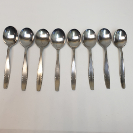 Набор столовых ложек 8 шт, нержавейка, Винтаж СССР