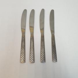 Набор столовых ножей 4 шт, нержавейка. Винтаж, СССР