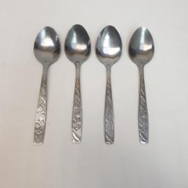 Набор столовых ложек 4 шт, нержавейка. Винтаж, СССР