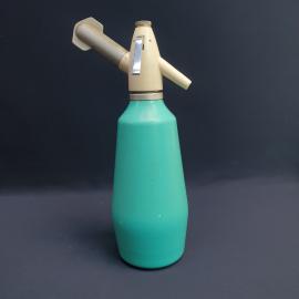 Сифон для газированной воды, не рабочий для декора, металл, высота 36 см. Винтаж СССР