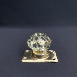 Дверная ручка 5х8 см, пластик, металл, следы краски. Винтаж СССР