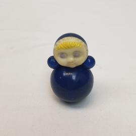 Неваляшка 7 см, пластик, дефекты. Винтаж, СССР