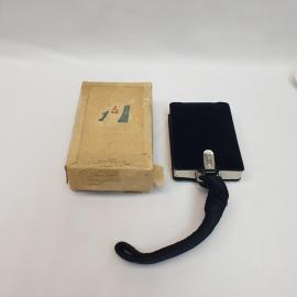 Сумочка-клатч косметичка 10х12см с ручкой. Бархат, металл. Винтаж, СССР