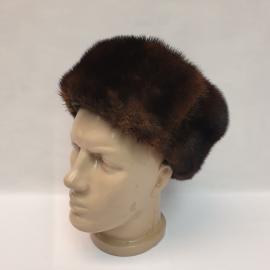 Шапка из натурального меха, обхват головы 57 см. Винтаж СССР