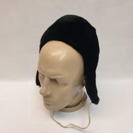 Детская шапка ушанка из искусственного меха, обхват головы 65 см. Винтаж СССР