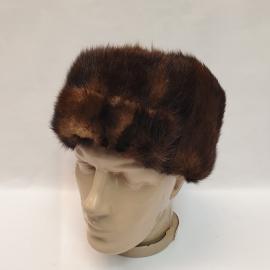 Шапка из натурального меха, обхват головы 60 см. Винтаж СССР