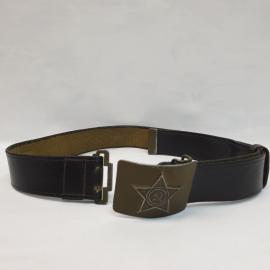 Ремень армейский кожаный 85 см. Винтаж СССР