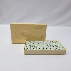 винтажные домино дорожные Днепропетровск, пластик, дефекты. СССР.