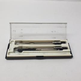 Винтажный циркуль в футляре набор 2 шт, 19 см. СССР