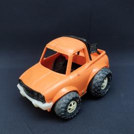 Винтажная машинка Джип Турист 20х15х13 см, пластик, трещина на крыше СССР