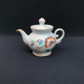 Винтажный чайник Городница, фарфор роспись 0.5 л, СССР