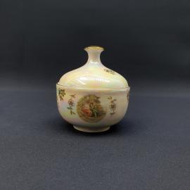 Винтажная сахарница Kahla, Фарфор деколь золочение 0.2 л, ГДР