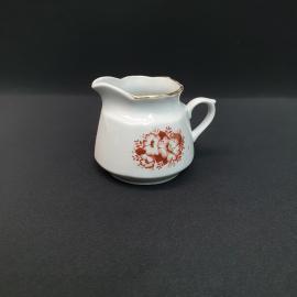 Винтажный молочник Рига, фарфор деколь золочение 350 мл, СССР