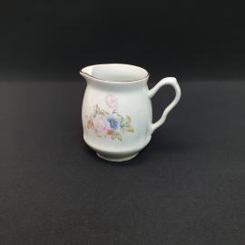 Винтажный молочник Барановка, фарфор деколь золочение 280 мл, СССР