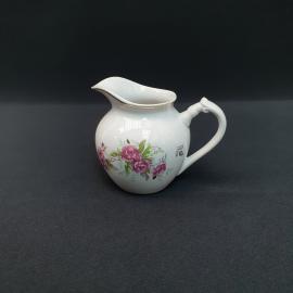 Винтажный сливочник Дулево, фарфор деколь позолота 210 мл, СССР