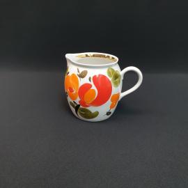 Винтажный молочник Краснодарский з-д, фарфор роспись золочение 450 мл, СССР