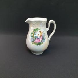 Винтажный молочник Пастушка, керамика деколь 0.5 л, СССР