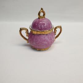 Винтажная сахарница Cameo,  керамика позолота крытье 150 мл, Япония