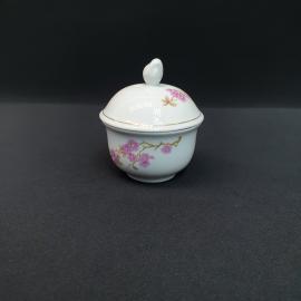 Винтажная сахарница Kahla, фарфор позолота деколь 150 мл, ГДР