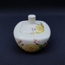 Винтажная сахарница , фаянс деколь золочение 0.4 л