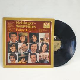 Пластинка виниловая Германия 33 оборота большая Schlager Souvenirs Folge 4, винтаж