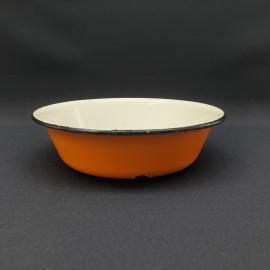 Винтажная эмалированная тарелка на 1 литр СССР