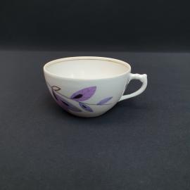 Винтажная чашка Дулево 1952 г, фарфор деколь золочение 200 мл, СССР