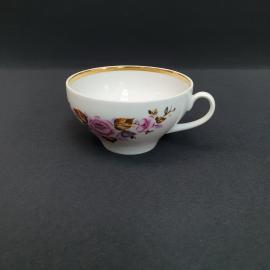 Винтажная чашка Дулево, фарфор деколь золочение 220 мл, СССР