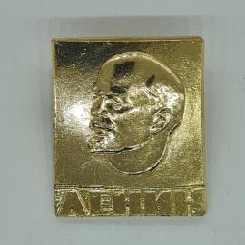 Значок СССР, голова Ленина, винтажный, советский.