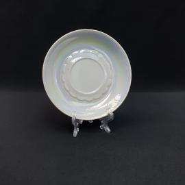 Винтажное блюдце Суммы, фарфор 15 см, СССР