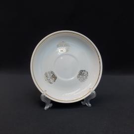 Винтажное блюдце Тепнополь, фарфор позолота 135 мм, СССР