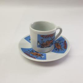 Кофейная пара, фарфор деколь 50 мл