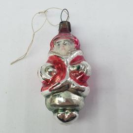 Елочная игрушка Укутыш 7 см, небольшой скол трубки, винтаж, раритет. СССР