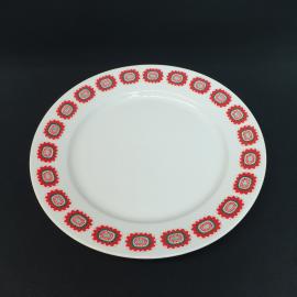 Винтажная постановочная тарелка Kahla 27 см, фарфор, деколь, ГДР.