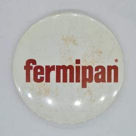 Значок СССР fermipan, белый круглый рекламный аксессуар, редкий коллекционный советский и винтажный