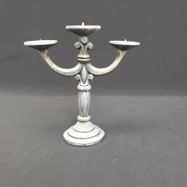 Винтажный подсвечник 3-рожковый 25 см, силумин. СССР