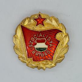 Значок СССР, szocialista brtigad, красная звезда, эмблема в центре, советский и винтажный