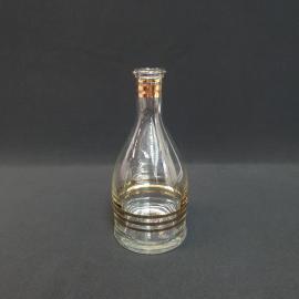 Винтажный штоф графин без пробки, стекло золочение 0.6 л, СССР