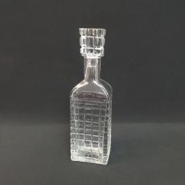 Винтажный штоф графин, хрусталь 0.65 л, сколы пробки, СССР