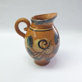 Винтажный кувшин, керамика роспись 1.25 л, СССР